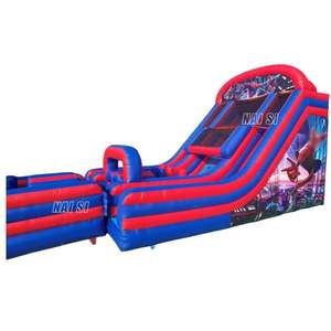 Pista de Obstáculos Inflable Gigante Comercial con Tobogán, Muro de Escalada, Juegos de Salto y Carrera, Desafío Extremo - Product Image 5