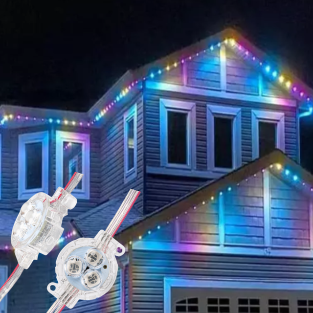 DC12v Ws2811 30mm Rgbw Waterproof Addressable Smart Pixel Rgb Rgbw Permanent Outdoor Christmas Led Point Light