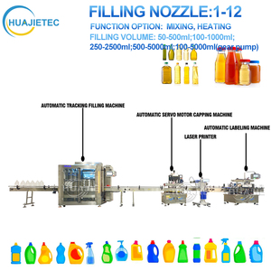 Máquina Automática de Llenado de Pistón para Líquidos HUAJIE, <span class=keywords><strong>Precio</strong></span> de Fábrica, para Llenado de Champú, Línea de Embotellado de Detergente - Product Image 4