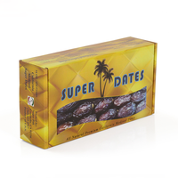 Boîte-cadeau d'emballage de dates arabes du ramadan imprimées personnalisées boîtes de dates medjool vides avec séparateur