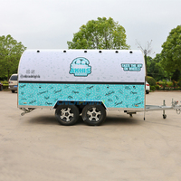 Chammp Mobile, nouvelle conception de remorque alimentaire, camion de restauration pour glaces, pizzas, hot-dogs, entièrement équipé d'une cuisine