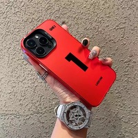 Coque Premium Compatible iPhone 17 16 Pro Max Rouge Chinois Nouveauté 15 14/13 12 en TPU PC avec Protection Magnétique