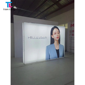 TianLang 10*20 stand de feria SEG Pop up banner display con diseño personalizado Tension Fabric marco portátil Mostrador de exhibición - Product Image 3