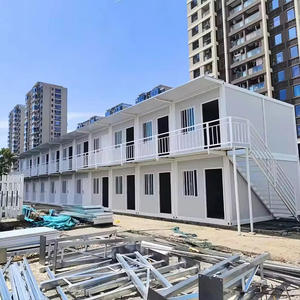 低价现代耐用质量简单建筑工地可扩展3卧室两层集装箱屋来自中国 - Product Image 1