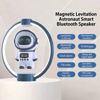 Speaker AI Pintar Astronot Levitasi Magnetik Kontrol Suara Dukungan Aplikasi untuk Jam Alarm Kartu Memori Koneksi Komputer