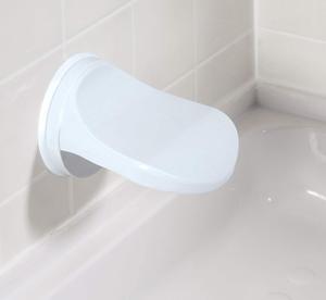 Reposapiés para ducha con ventosa Pedal de baño blanco para afeitarse las piernas y lavarse los pies - Product Image 4