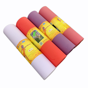 Bán buôn số lượng lớn chống trượt biểu tượng tùy chỉnh màu duy nhất 6mm dày sinh thái thân thiện TPE bọt <span class=keywords><strong>Yoga</strong></span> thảm - Product Image 6