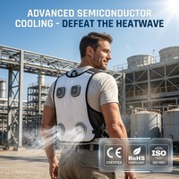 Gilet de climatisation semi-conducteur - Veste à refroidissement actif - Vêtement de travail de sécurité anti-ondes de chaleur pour les travaux en extérieur