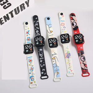Hot Sale Cheap Wholesale Popular Cartoon Printing TPU Strap LED Gift Wrist <strong>Watch</strong> for <strong>Teenager</strong> and Adults Digital Kids <strong>Watch</strong> - Product Image 1