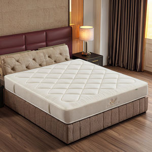 Matelas à ressorts ensachés en tissu de coton et de lin respirant absorbant l'humidité, épaisseur de 24 cm, disponible en taille Queen et King - Product Image 1