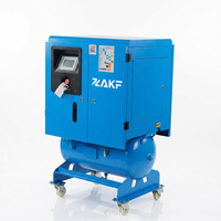 Compresseur d'air à vis monophasé ZAKF 220V intégré 5HP 3.7KW, haute efficacité silencieux pour équipement de traitement industriel