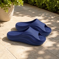 Sandalias de Playa para Hombre, Diseño Abierto, Ligeras, Antideslizantes, Impermeables, de EVA, Personalizables, para Verano y Deportes