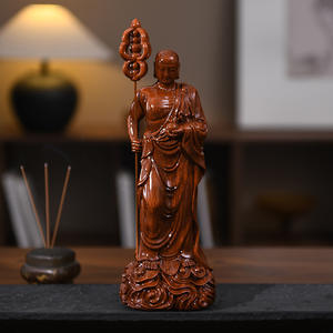 13 pouces fine sculpture faite à la main bouddha chinois Zen décoration salon table à thé décoration de la maison résine artisanat - Product Image 2