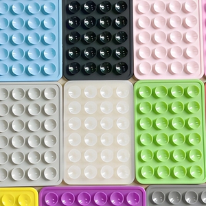 Supporto per telefono con ventosa in silicone flessibile, supporto da scrivania bifacciale antiscivolo per selfie e video - Product Image 4