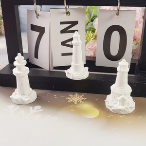 Moldes de fundición de resina hechos a mano para DIY estilo Ins adornos decorativos moldes de Faro de silicona W0270 herramientas de pastel - Product Image 2