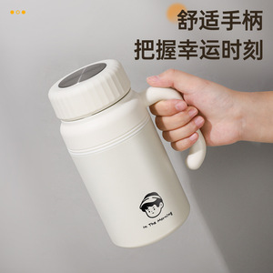 In The Morning Stainless Steel <b>Thermos</b> 316 Large Capacity Portable Travel Water <b>Bottle</b> With Handle - Product Image 5