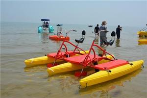 Bicicleta Acuática de <span class=keywords><strong>Pedales</strong></span> para 3 Pasajeros, Fabricada en Plástico, Bote Flotante, Catamarán en Venta - Product Image 2