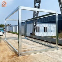 Structure de maison conteneur en acier intégrée, durable, pliable, empilable, taille flexible, prix d'usine