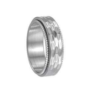 Anillo Giratorio de Acero Inoxidable de Alta Calidad de 8MM con Patrones Grabados, Venta al por Mayor, Estilo Hip Hop, Logotipo Personalizado, Sin Deslustre, para Hombre - Product Image 6