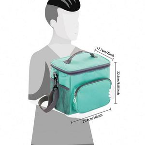 Sac isotherme pour déjeuner personnalisé avec logo, en tissu Oxford 600D, pour le bureau, les voyages, les pique-niques, sac isotherme souple, boîte isotherme - Product Image 3