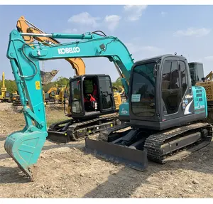 미니 1 년 보증 고품질 좋은 조건 사용 kobelco sk75 굴삭기 7.5 톤