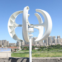 Éoliennes à double étage, éoliennes verticales, haute efficacité 12/24, 100W, 200w, 300w, 400w, 500w, 1000w Windkraftanlage