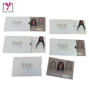 ชุดการ์ดซองจดหมายแบบมันเงา MUYANG ทุกสี พร้อมการ์ดขอบคุณ พร้อมเคล็ดลับดูแลเส้นผมสำหรับวิกผม ป้ายเสื้อผ้า - Product Image 4