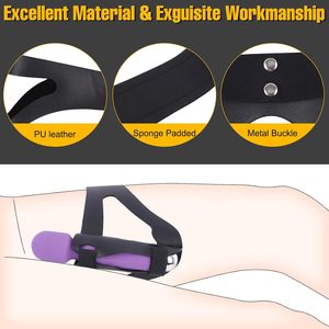 <span class=keywords><strong>Harness</strong></span> Paha Vibrator Bondage untuk Wanita, Pengikat Bebas Tangan, Tali Kaki Elastis yang Dapat Disesuaikan, Mainan Seks, Penyangga Dildo Pemijat - Product Image 5