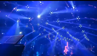 NOUVEAU Système d'éclairage cinétique 3D RGB LED avec treuil DMX, lumière cinétique colorée RGBW LED, système d'éclairage de football disco
