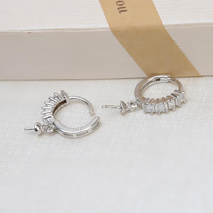 ต่างหูเงินแท้ S925 รูปตัวยู สำหรับผู้หญิง ประดับมุก อุปกรณ์ DIY สำหรับทำต่างหูแบบกึ่งสำเร็จรูป ต่างหูแบบปรับแต่งได้ - Product Image 3