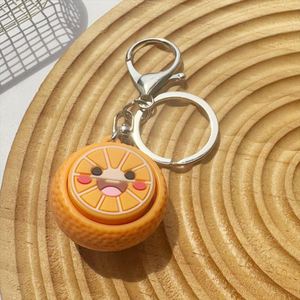 Llavero de Botón con Diseño 3D de Frutas de Verano Variadas, Kawaii, con Carita Sonriente, para Llaves de Coche, Regalo Festivo - Product Image 2