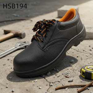Scarpe Antinfortunistiche ZYF con Suola in Gomma Resistente, Prezzo Imbattibile, <span class=keywords><strong>per</strong></span> Ispezione Tubazioni, Stivali di Sicurezza in Pelle PU Nera HSB295 - Product Image 3