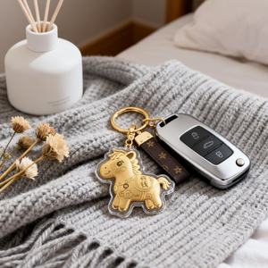 Porte-clés de téléphone portable en alliage, motif dessin animé, best-seller, pour gagner de l'argent instantanément, pendentif doré pour sac, petit cadeau - Product Image 5