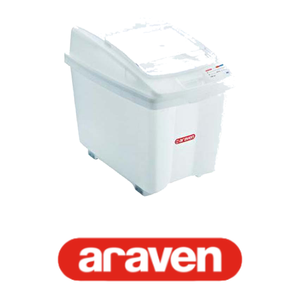 Araven Tolva de Polietileno 66 × 44 cm H 56 cmLt80 para Ingredientes con Ruedas - Product Image 4