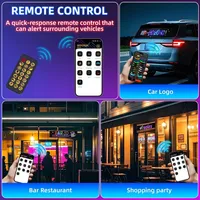 Panneau Intelligent Diable Yeux Phare LED Matrice Panneau Oeil Lampe Écran D'affichage Souple Fenêtre Grand Programmable Flexible pour Camion Voiture