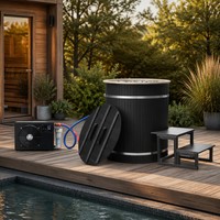Refroidisseur d'eau à froid Homeuse avec baignoire de récupération de l'ozone Refroidisseur de bain de glace pour applications extérieures