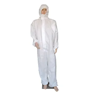 CE Non woven Radiation Dust Coverall Chemical Suit Safety Work Uniform Construction Jumpsuit