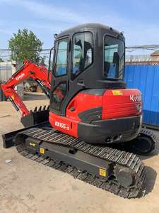 Miniexcavadora Usada de 5 Toneladas Kubota KX155 Kx155-5, Excavadora de Ingeniería Usada, Máquina de Construcción KX163 con Accesorio de Barrena - Product Image 2