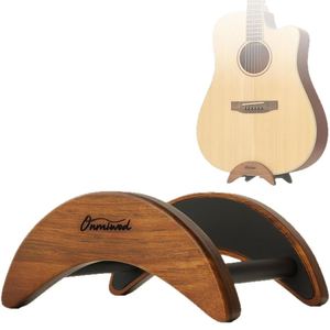 Soporte de guitarra de madera Omniwod, soporte de suelo de madera maciza para guitarras acústicas, eléctricas, ukeleles y violines - Product Image 1