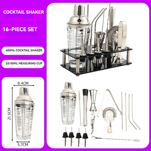 Công cụ trà sữa thiết lập thép không gỉ syracuse nồi Máy xay sinh tố Bộ ly thủy tinh xuyên biên giới với tốt nghiệp syracuse cup - Product Image 5