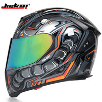 Casque intégral pour vélo électrique Jiekai, matériau ABS, certifié DOT, unisexe, quatre saisons, double visière anti-buée, chaud, personnalisé