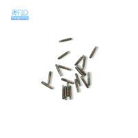 Microchip RFID Inyectable de 2.12 x 12 mm de Biovidrio para Identificación Animal, Microchip para Ovejas, Ganado y Caballos