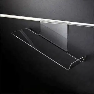 Manufacturer factory supplier acrylic wall hanging shoe rack Floating Sneaker Display Shelf Clear acrylic Wall Mount