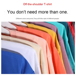 ออกแบบโลโก้ตามสั่ง เสื้อยืดคอตตอนเนื้อหนัก 300 กรัม ทรงหลวม แขนสั้น สำหรับโฆษณา วัฒนธรรมองค์กร และชุดยูนิฟอร์มทำงาน - Product Image 4