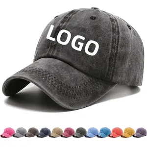 Manufacture Plain Vintage Distressed Nets Sport Dad Baseball Caps Embroidery Baseball Hat Distressed Dad Hats