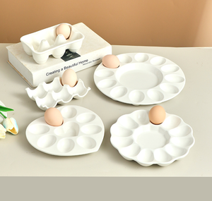 Керамический поднос для яиц креативный церемониальный поднос для завтрака в западном стиле - Product Image 1