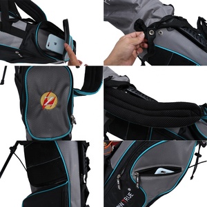 Bolsa de <span class=keywords><strong>Golf</strong></span> ligera de 4 vías a precio barato con cubierta de lluvia de doble correa, capucha, múltiples bolsillos, bolsa de Club con soporte de <span class=keywords><strong>Golf</strong></span> para niños - Product Image 3