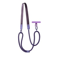 Sangle de téléphone large et plate Motoness, à porter en bandoulière, pochette de téléphone pour porte-bébé, sangle de cou non compressive, version longue réglable