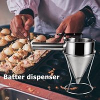 Entonnoir de séparation manuel pour pâte à gâteau et chocolat, outil de pâtisserie, distributeur de pâte, outils pour la préparation de crème, biscuits et cupcakes, ustensiles de cuisine et de pâtisserie