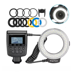 Mini lampe annulaire LED continue pour vidéo et film, éclairage photo RF 550D, flash annulaire LED <span class=keywords><strong>macro</strong></span> pour appareil photo reflex numérique rf-550d - Product Image 1